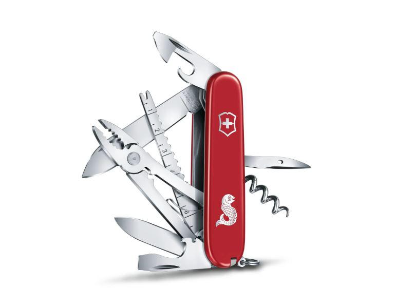 Navaja multiusos Victorinox Angler para pescadores roja