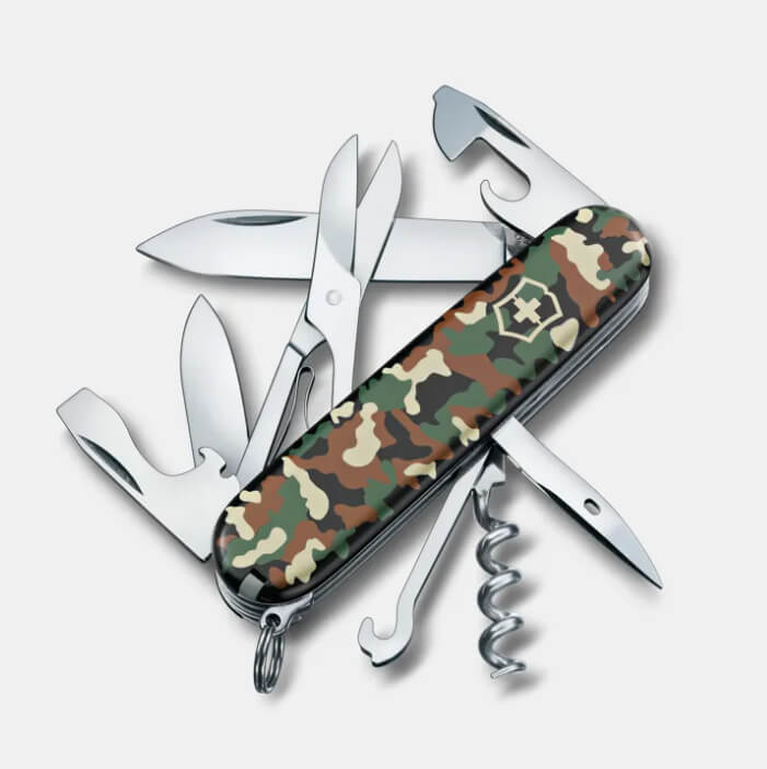 Schweizer Taschenmesser Victorinox Climber Camouflage mit 14 Funk...