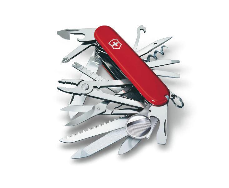 Navaja de bolsillo Victorinox Swiss Champ roja en blíster