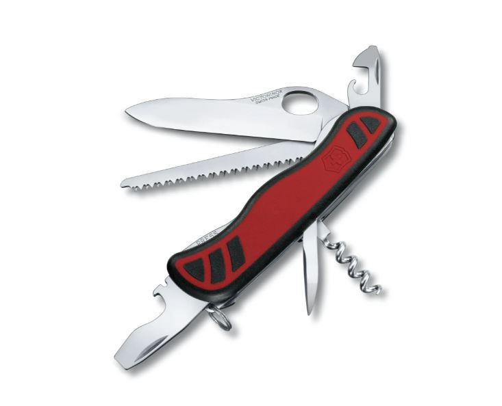 Victorinox Forester M Grip Mehrzweckmesser rot und schwarz 10 Anw...