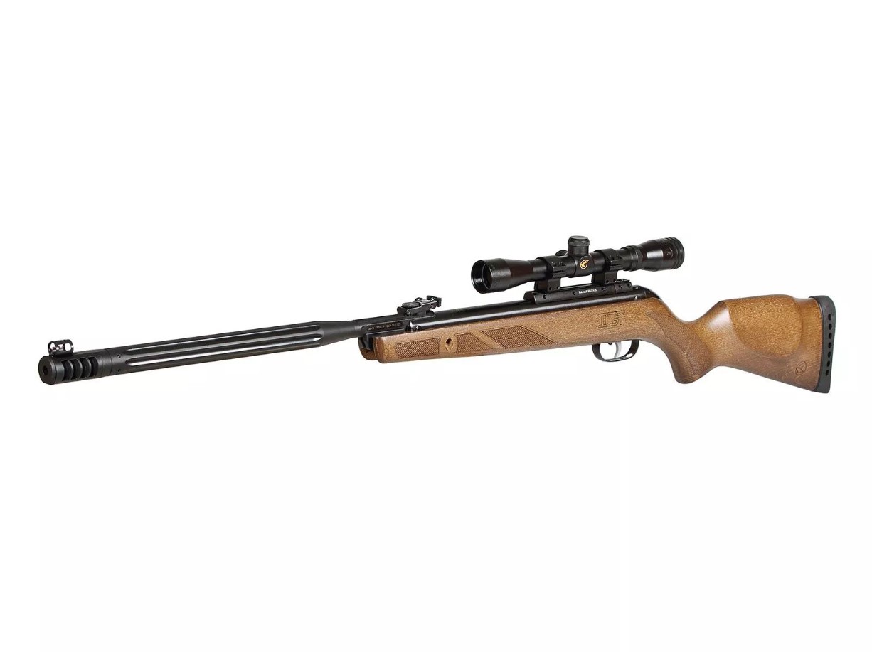 Gamo Hunter Maxxim IGT 4,5 mm espingarda de ar com caldo de madei...