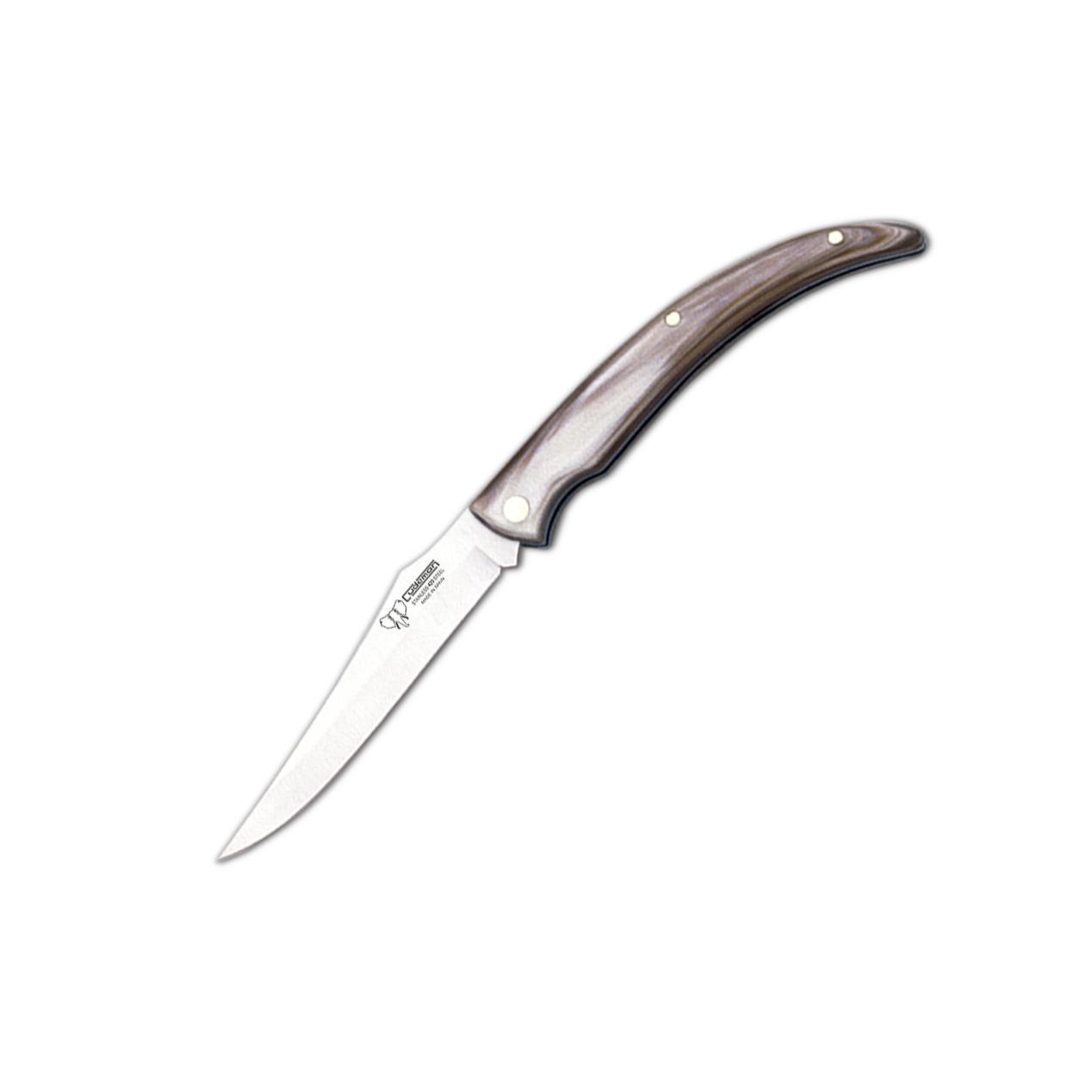 Canivete de caça Cudeman. Punho de chifre de touro. aço 420. 8 cm
