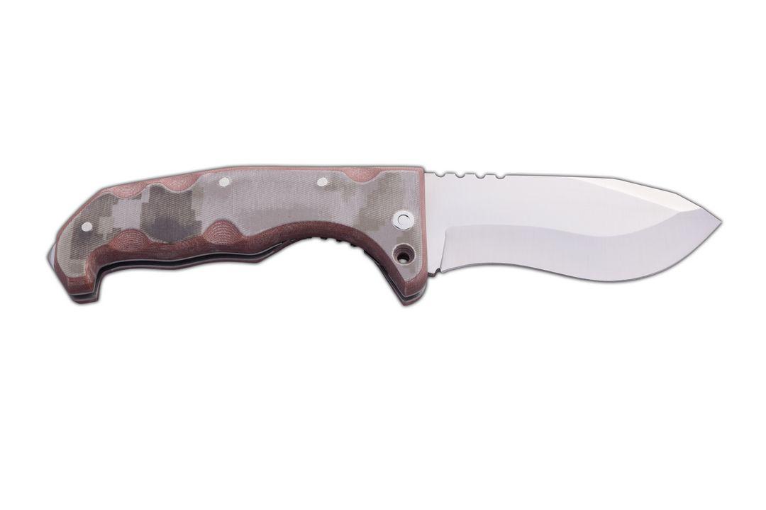 Navaja JV Titan Micarta camo pixel con funda cordura económica