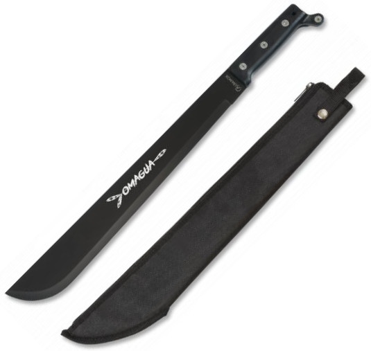 Omagua-Machete mit 41,5 cm langer schwarzer Klinge und schwarzem ...
