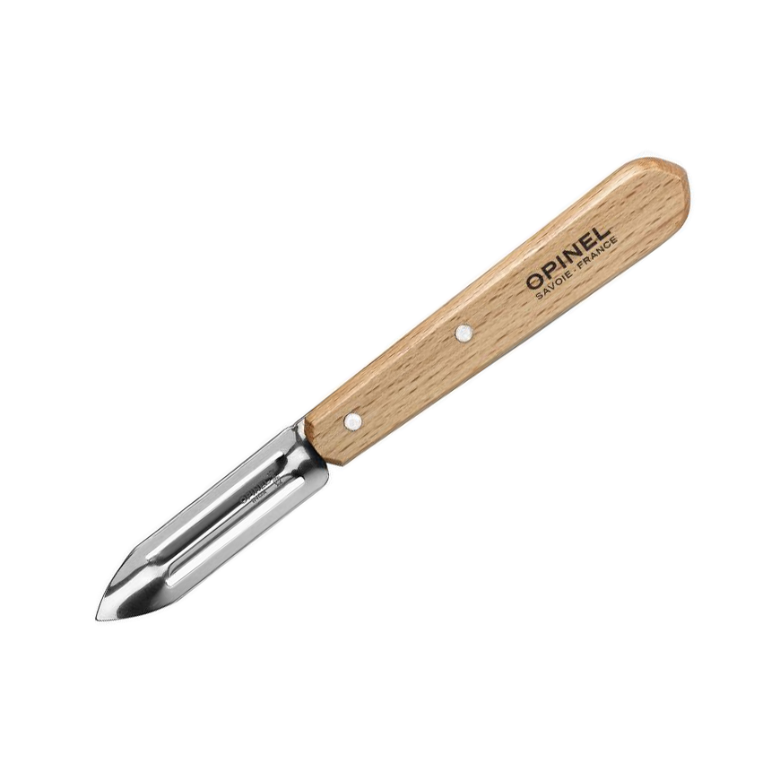 Opinel N115 Schäler mit 6 cm langer Klinge aus rostfreiem Stahl.
