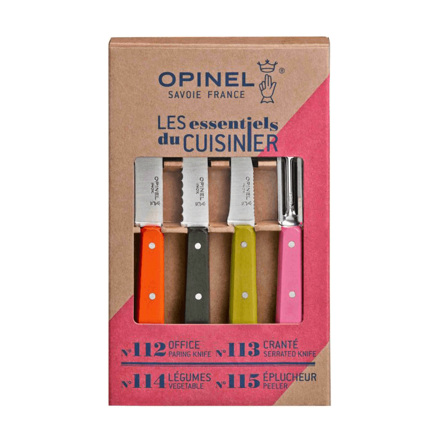 Kit 4 cuchillos básicos Fifties de Opinel.