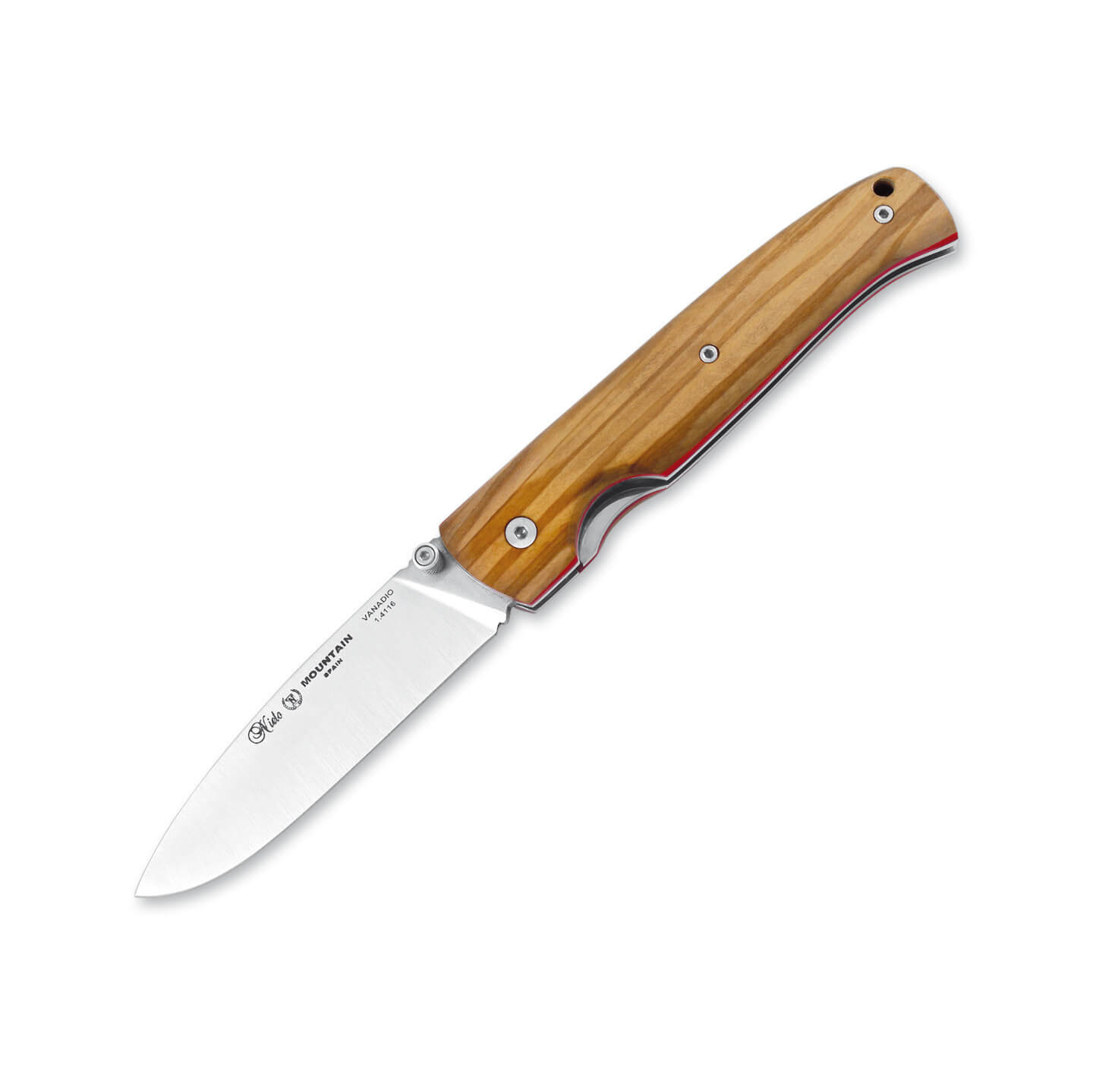 Couteau tactique Nieto Mountain avec manche en bois d'olivier et ...