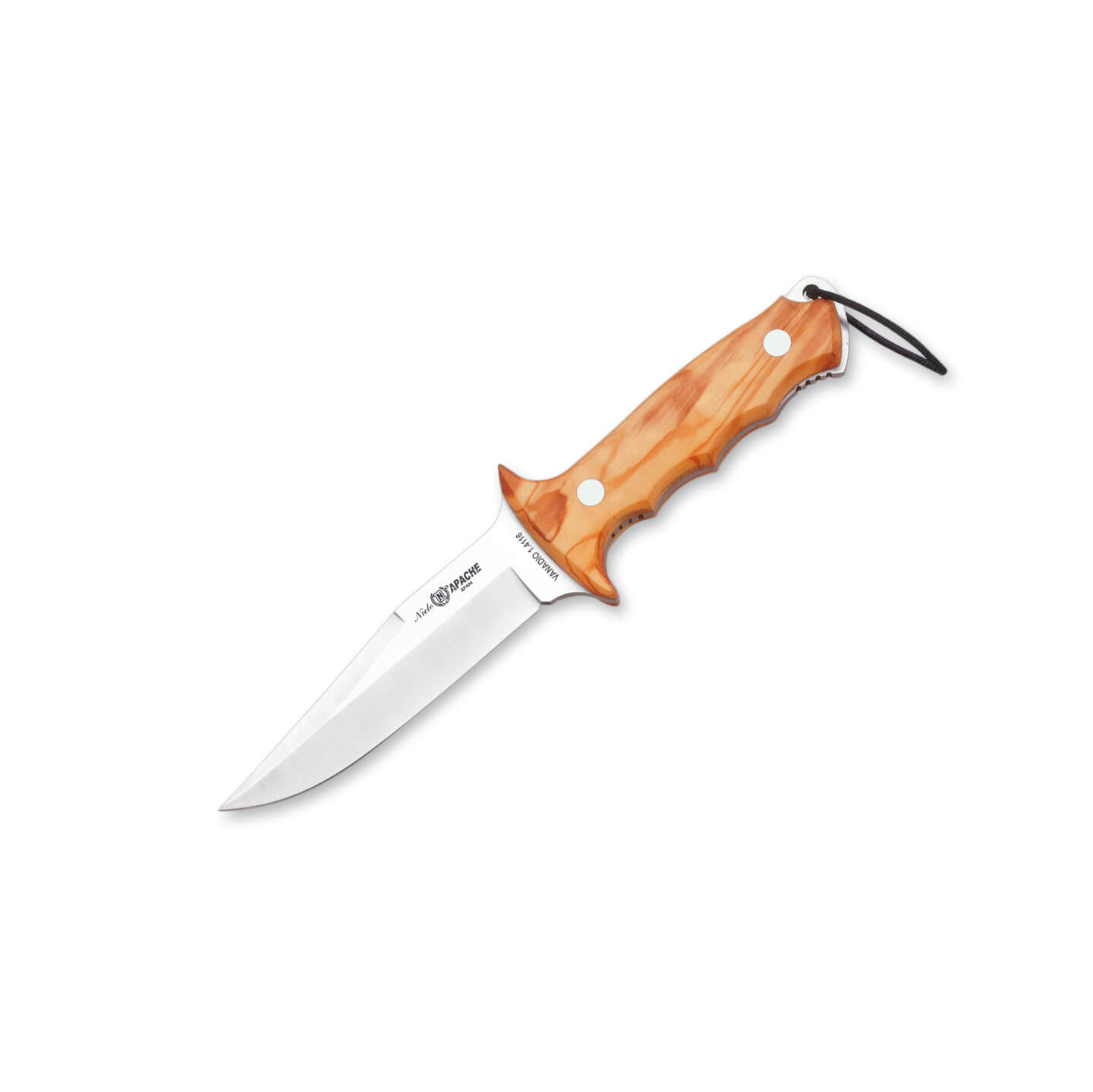 Cuchillo de caza Nieto Apache con hoja de 12 cm y mango de madera...