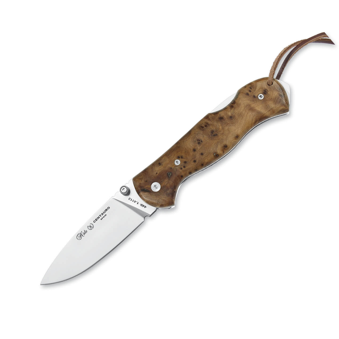 Couteau de poche Nieto Centauro avec manche en bois de Thuya