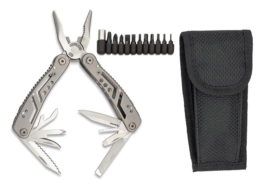 Albainox Mehrzweckzange mit 19 Einsätzen, mit Satz Spitzen, Nylon...