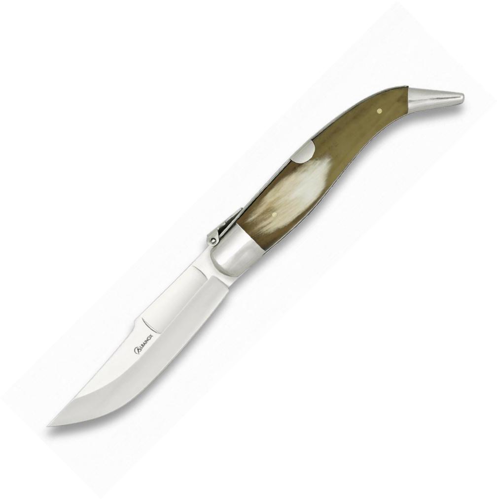 Navaja Albainox TEJA Nº 0 con mango de asta auténtica de toro y h...