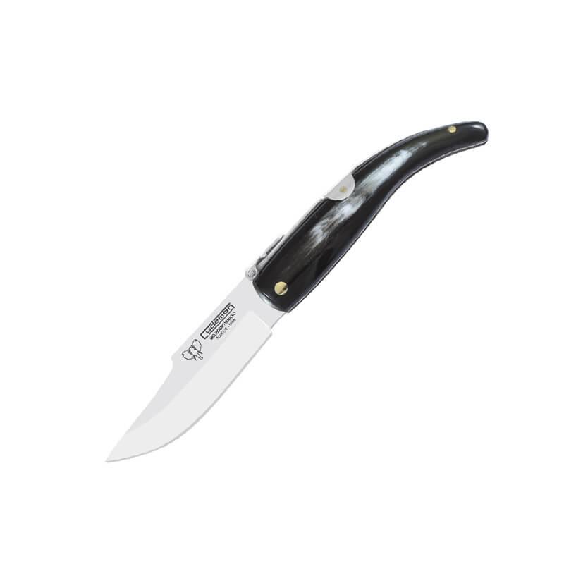 Taschenmesser von Albacete Cudeman. Polierter Stierhorngriff. Sta...