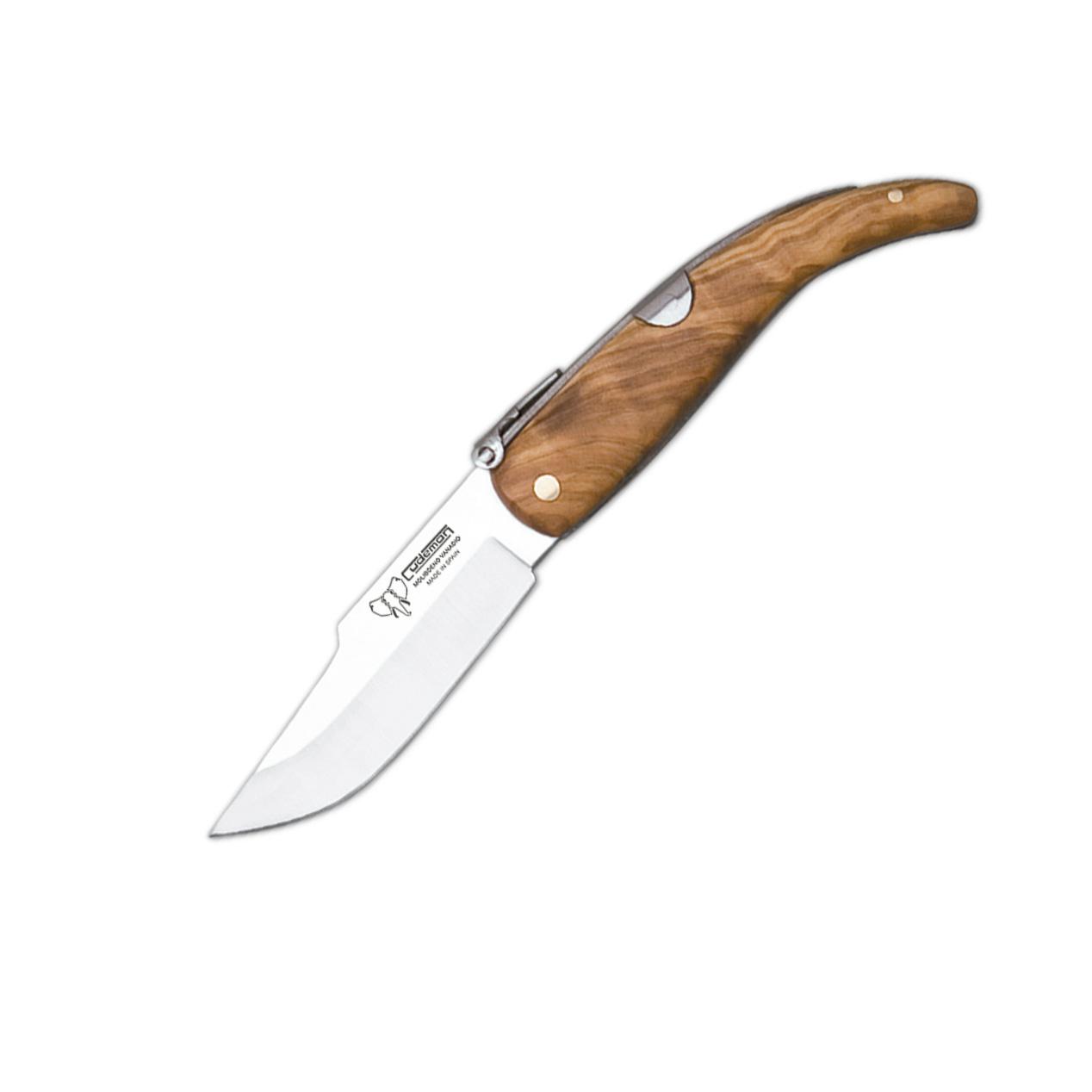 Taschenmesser von Albacete Cudeman. Griff aus satinierter Olive. ...