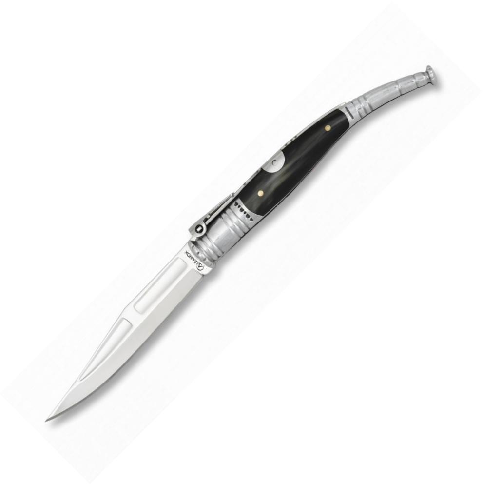 Albainox Classic Serrana Taschenmesser mit Sperrklinke, Stierhorn...