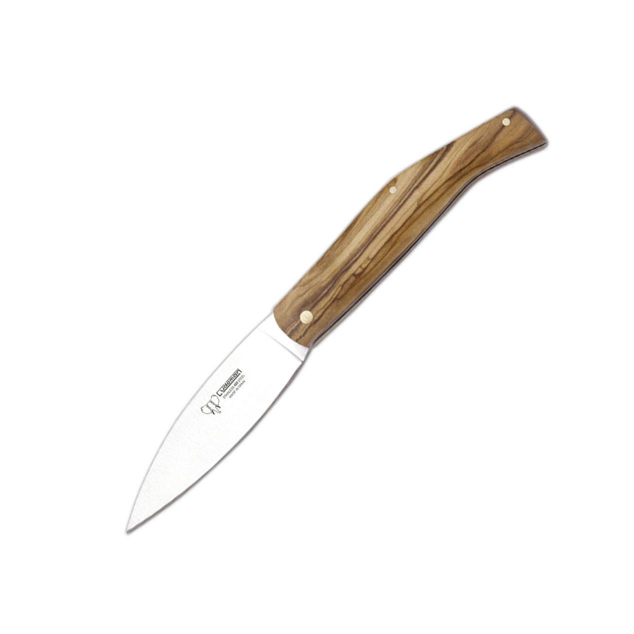 Couteau de poche Cudeman. Manche en olive satinée. 8cm. Fourreau ...
