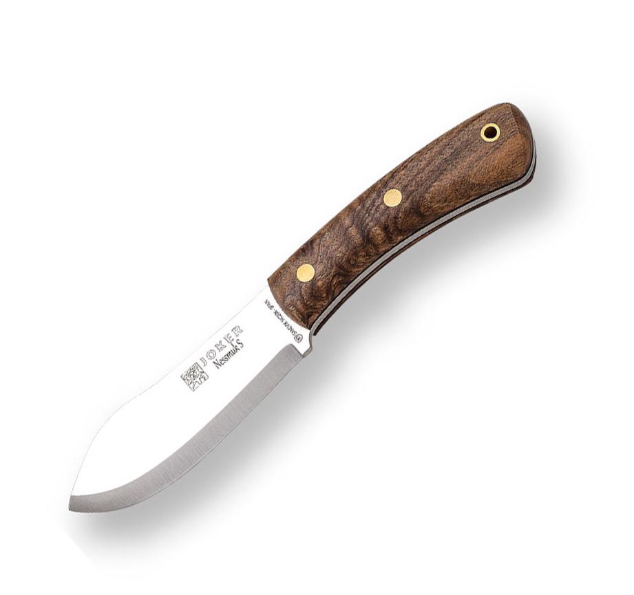Cuchillo bushcraft Joker Nessmuk S con mango de madera de nogal