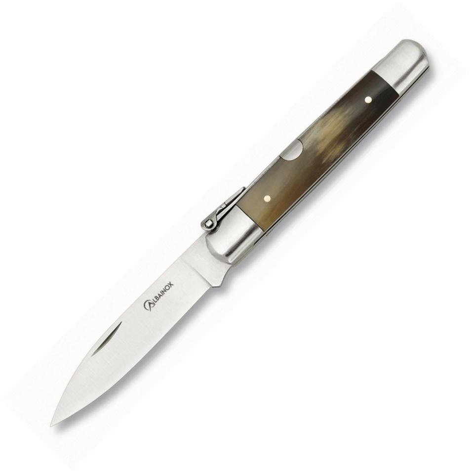 Navaja MACHETE Nº0 Albainox con mango de asta de toro, virola de ...