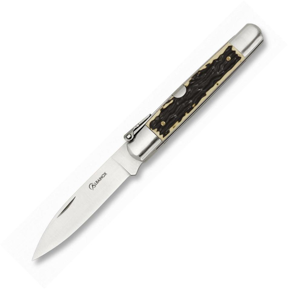 Navaja MACHETE Nº0 con cachas de imitación de ciervo, bloqueo de ...