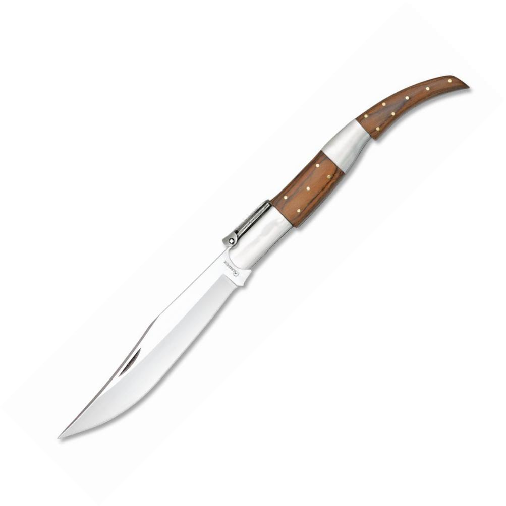 Navaja árabe Albainox con hoja de 16,9 cm y mango de stamina roja