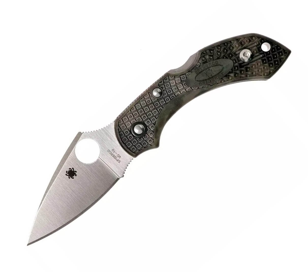 Canivete tática Spyderco Dragonfly 2 Zome com cabo de camuflagem ...