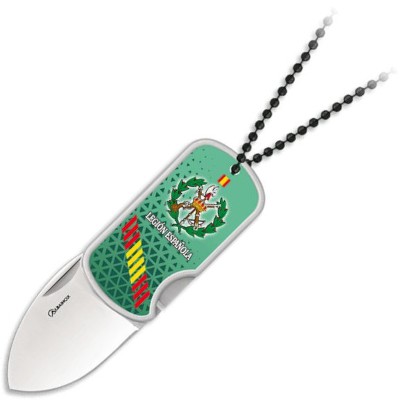 Couteau 3D de la Légion espagnole avec clip et pendentif