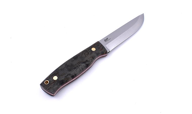 Cuchillo Brisa Trooper 115 Madera de abedul estabilizada negra