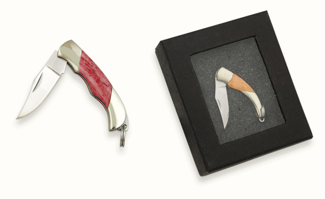 Faca dobrável miniatura Albainox DIJE com lâmina de 2,9 cm, com e...