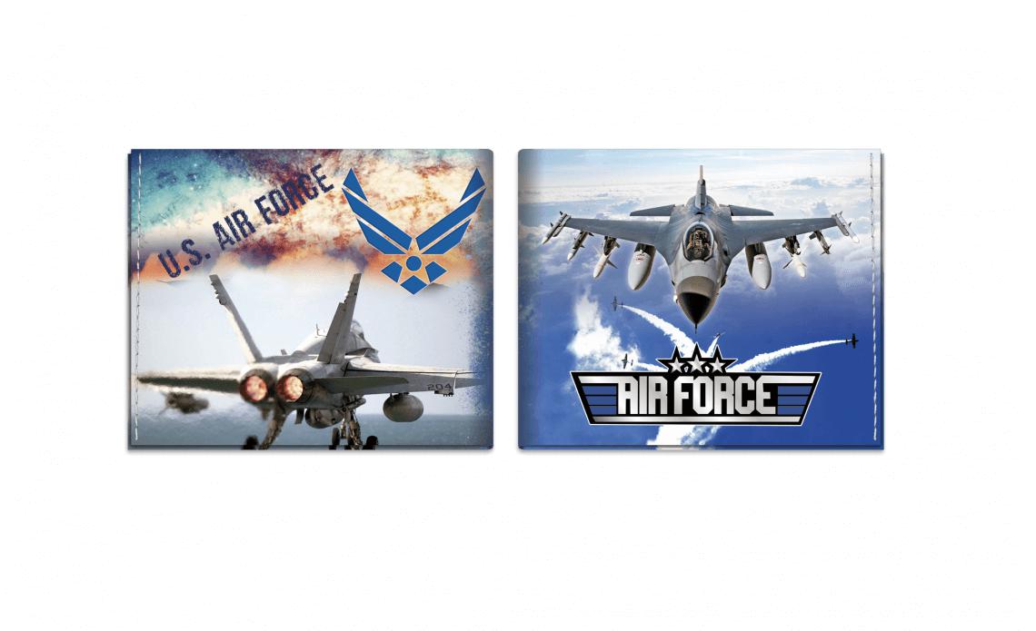 Billetera impresa con motivos de la Air Force de los Estados Unid...