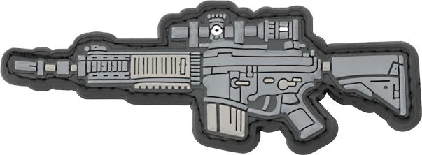 Remendo de borracha para rifle 10,2 x 3,8 cm