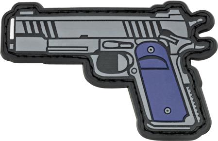 Remendo de velcro para pistola de cabo azul