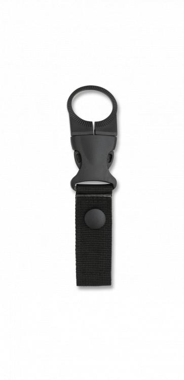 Suporte para garrafa preto de 15 cm de comprimento