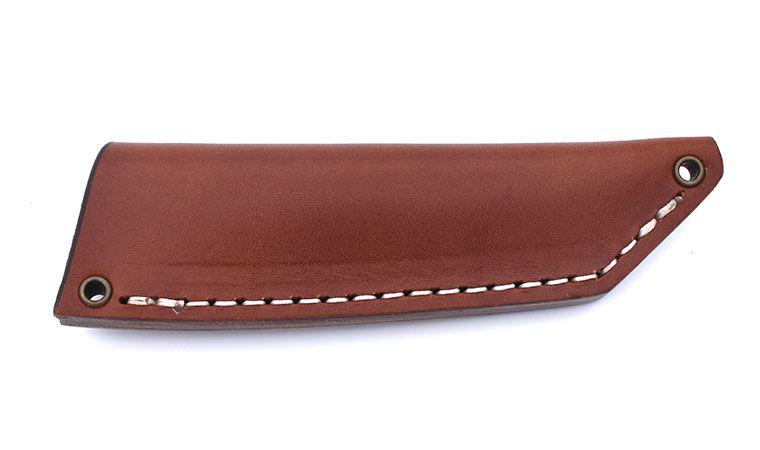 Cuchillo Brisa Kwaiken 90 M390 Ébano con funda de color cognac