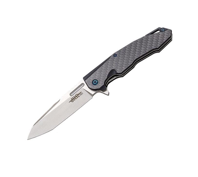 Navaja táctica JKRPRO con hoja drop point de 9 cm y mango de G10 ...