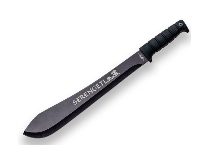 Serengeti Machete Bolo mit 36,5 cm schwarzer Klinge und schwarzem...