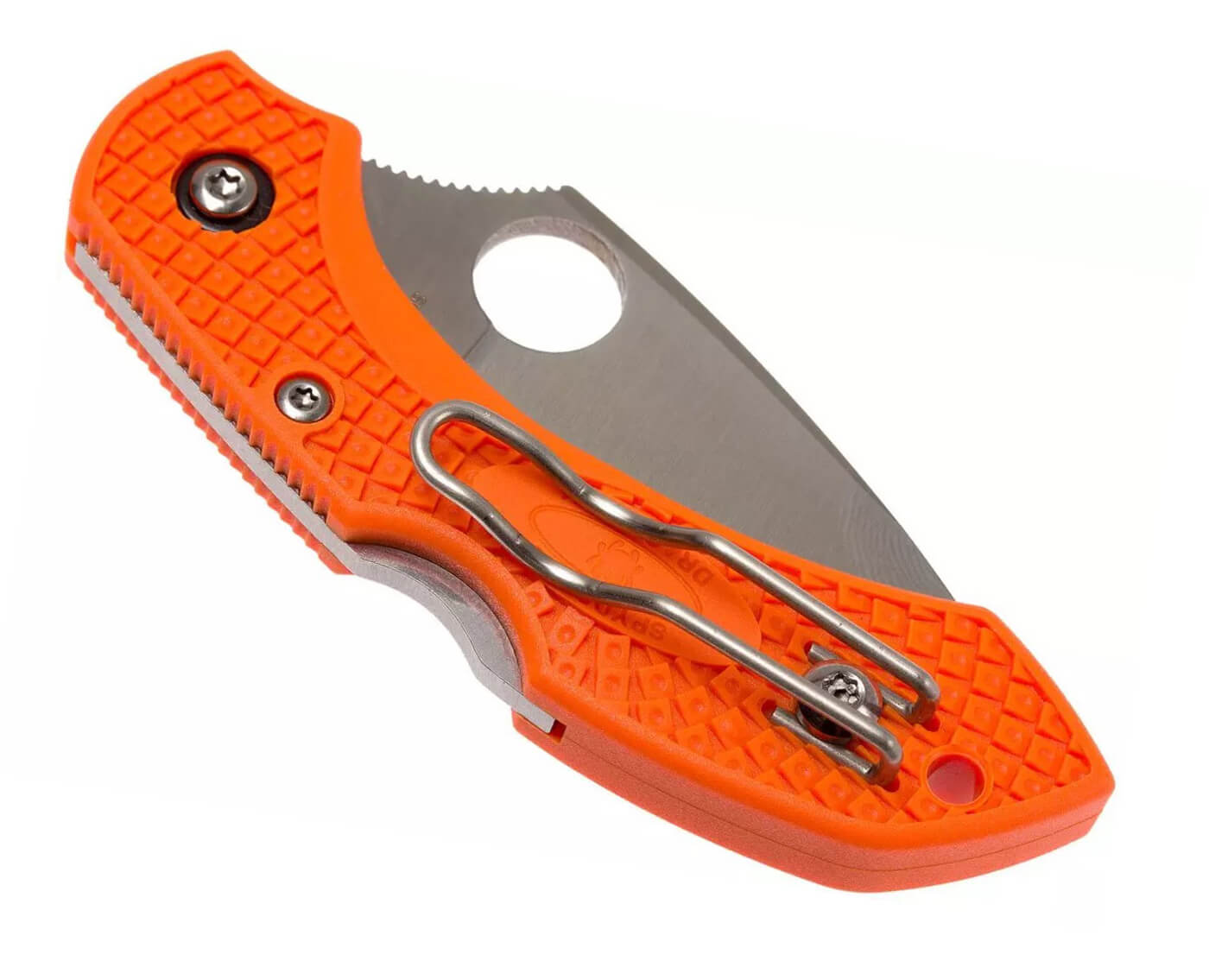 Spyderco Dragonfly 2 Lightweight Canivete com cabo FRN laranja