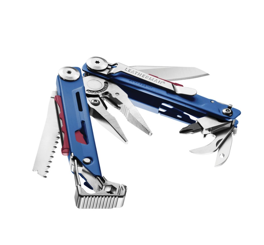 Multiherramienta Leatherman Signal con mango azul cobalto con 19 usos