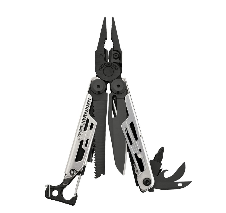 Leatherman Signal Multitool schwarz und silber mit 19 Anwendungen