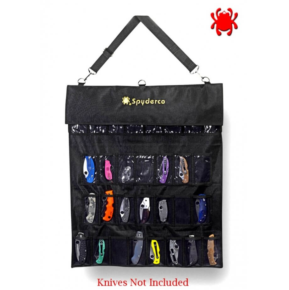 Spyderpac 30 bolsos Estojo Spyderco para armazenar até 30 facas