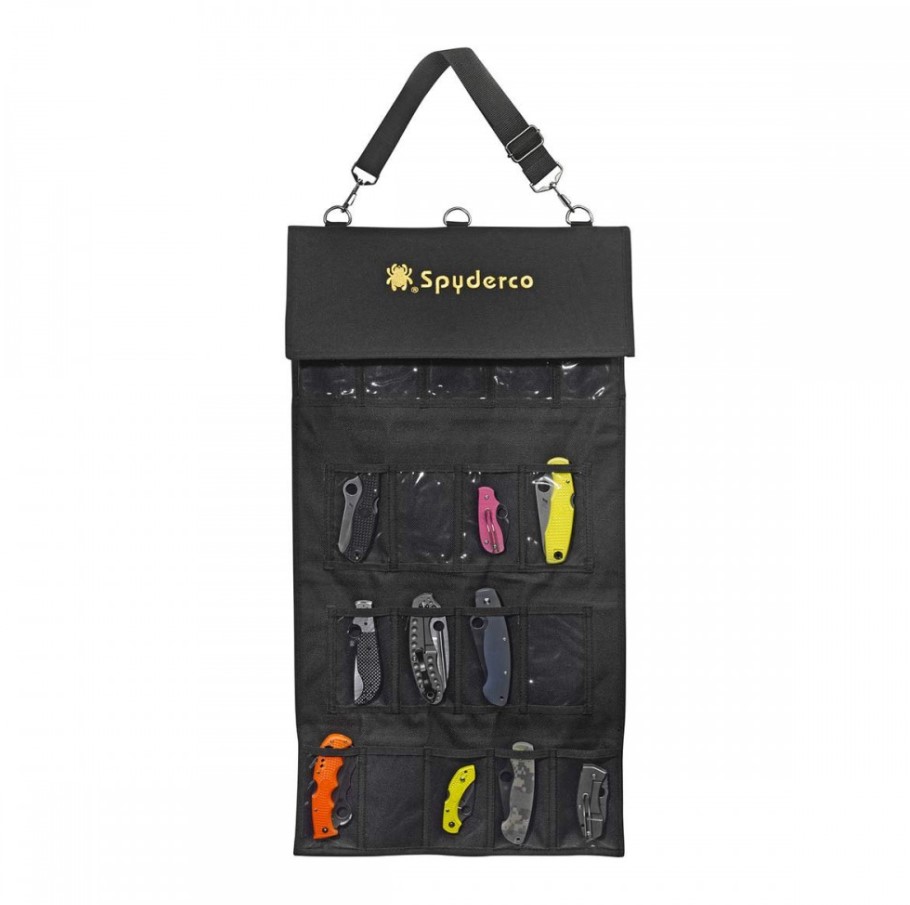 Spyderpac 18 bolsos Estojo Spyderco para armazenar até 18 canivet...