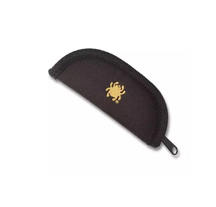 Bainha pequena Spyderco para canivetes de nylon preto com zíper