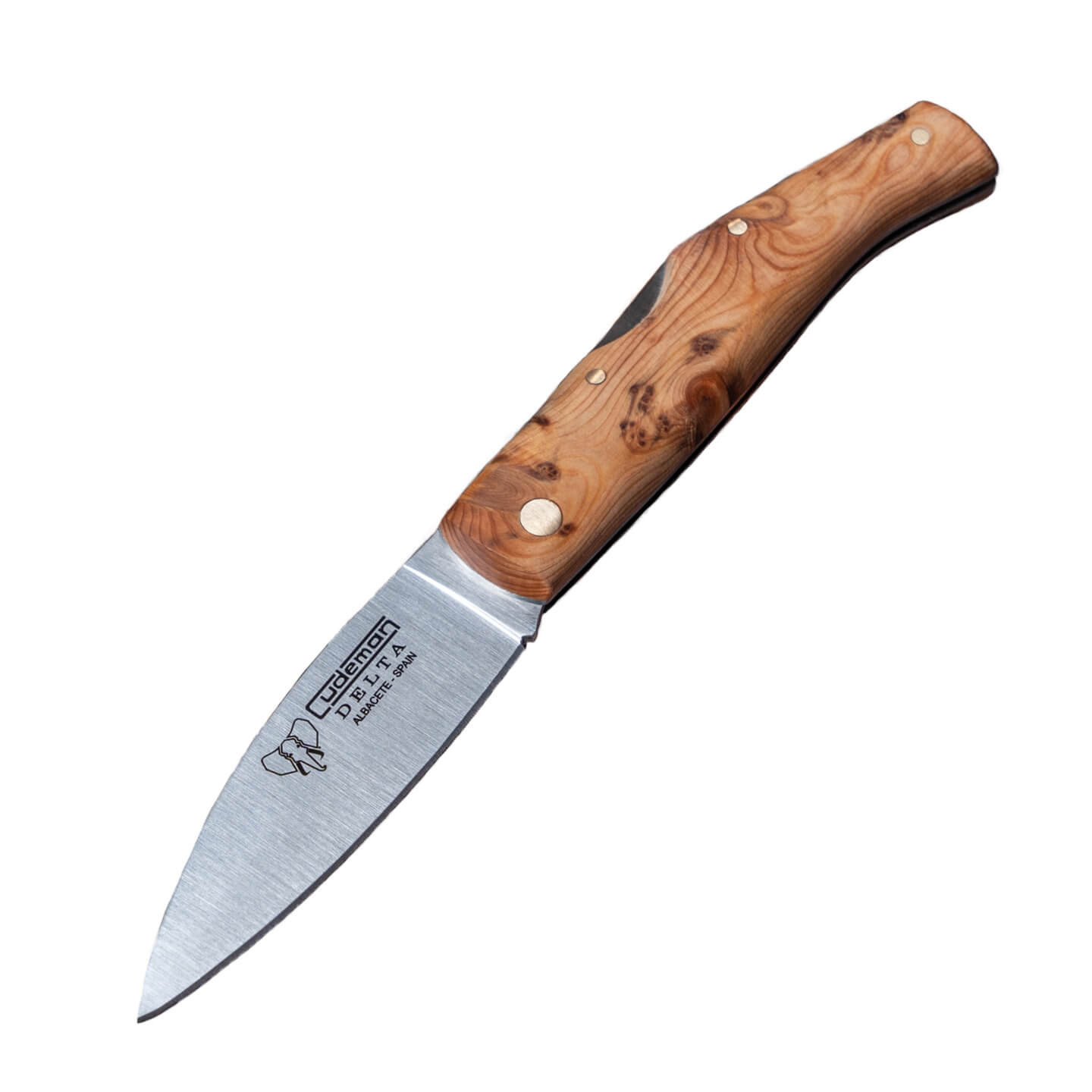 Couteau de poche Cudeman Delta avec manche en bois de genévrier a...