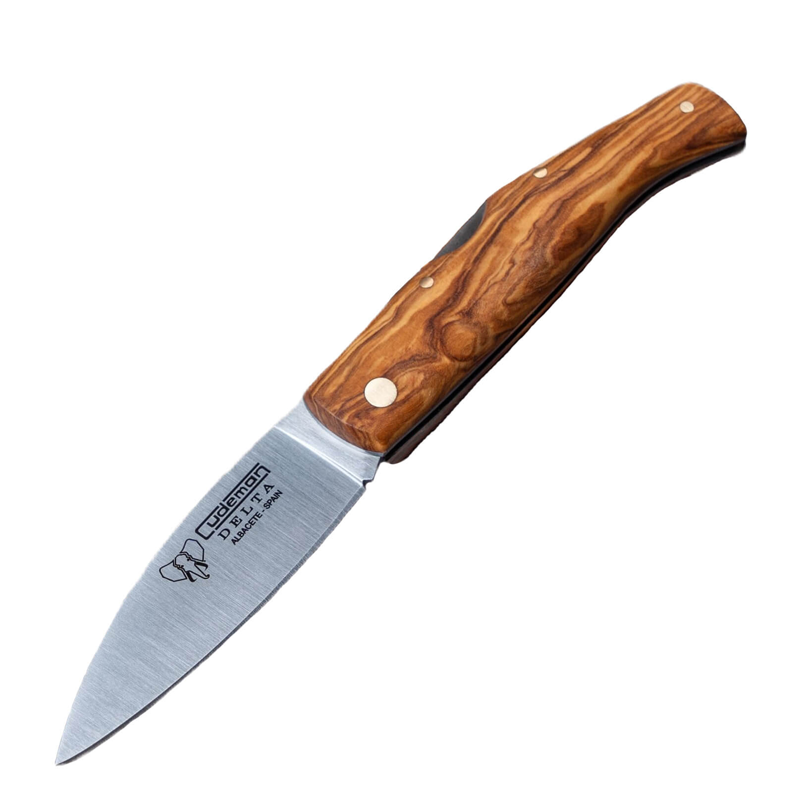 Couteau de poche Cudeman Delta avec manche en bois d'olivier avec...