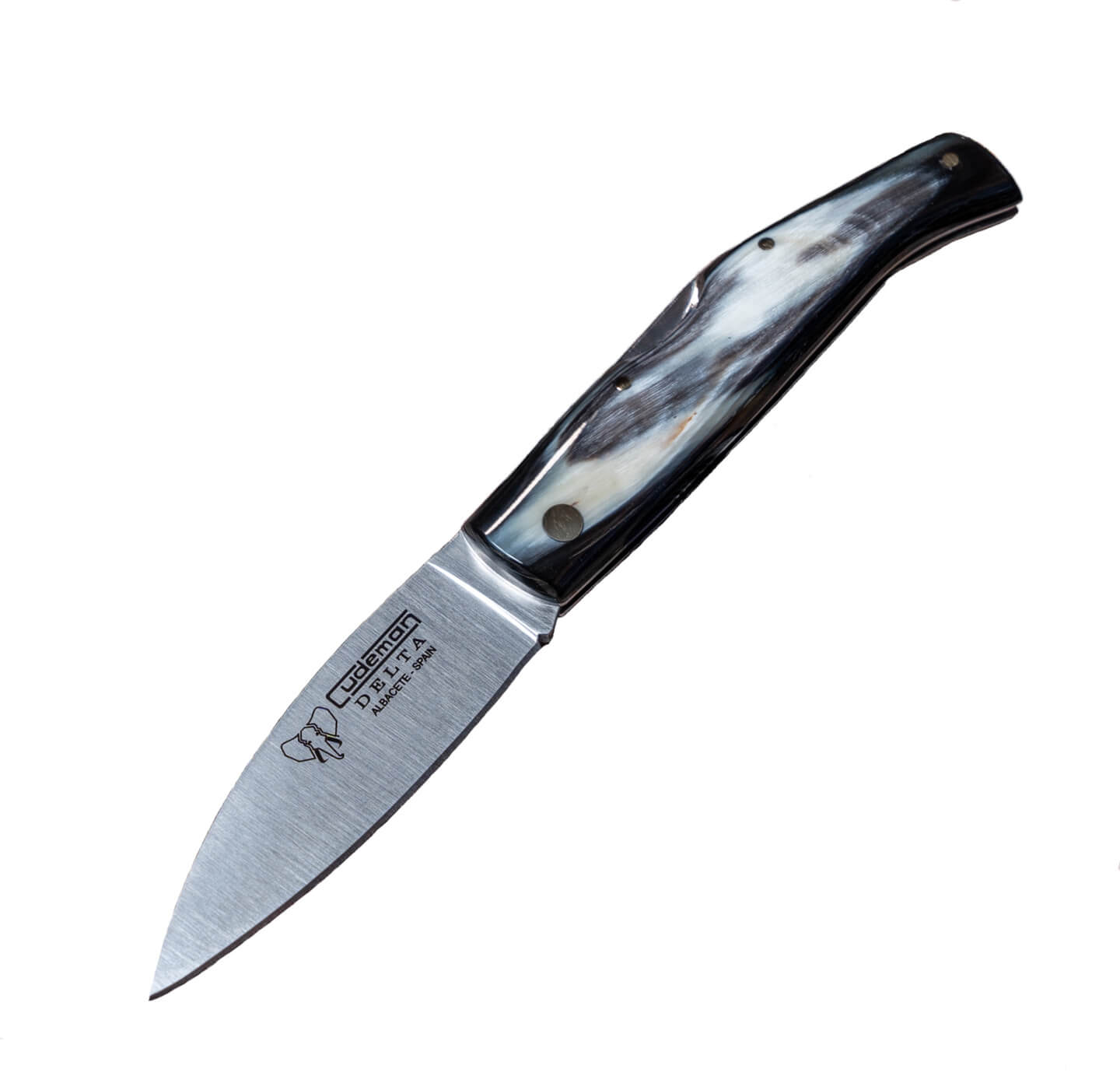 Couteau de poche Cudeman Delta avec manche en corne de taureau av...