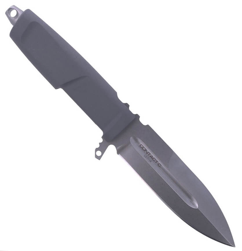 Cuchillo combate Contact C Wolf Grey de Extrema Ratio con hoja de 128mm de acero Böhler. Funda naylon