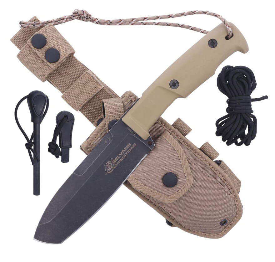 Cuchillo Bushcraft Selvans Expeditions de Extrema Ratio. Hoja de 16 cm de acero Böhler.
