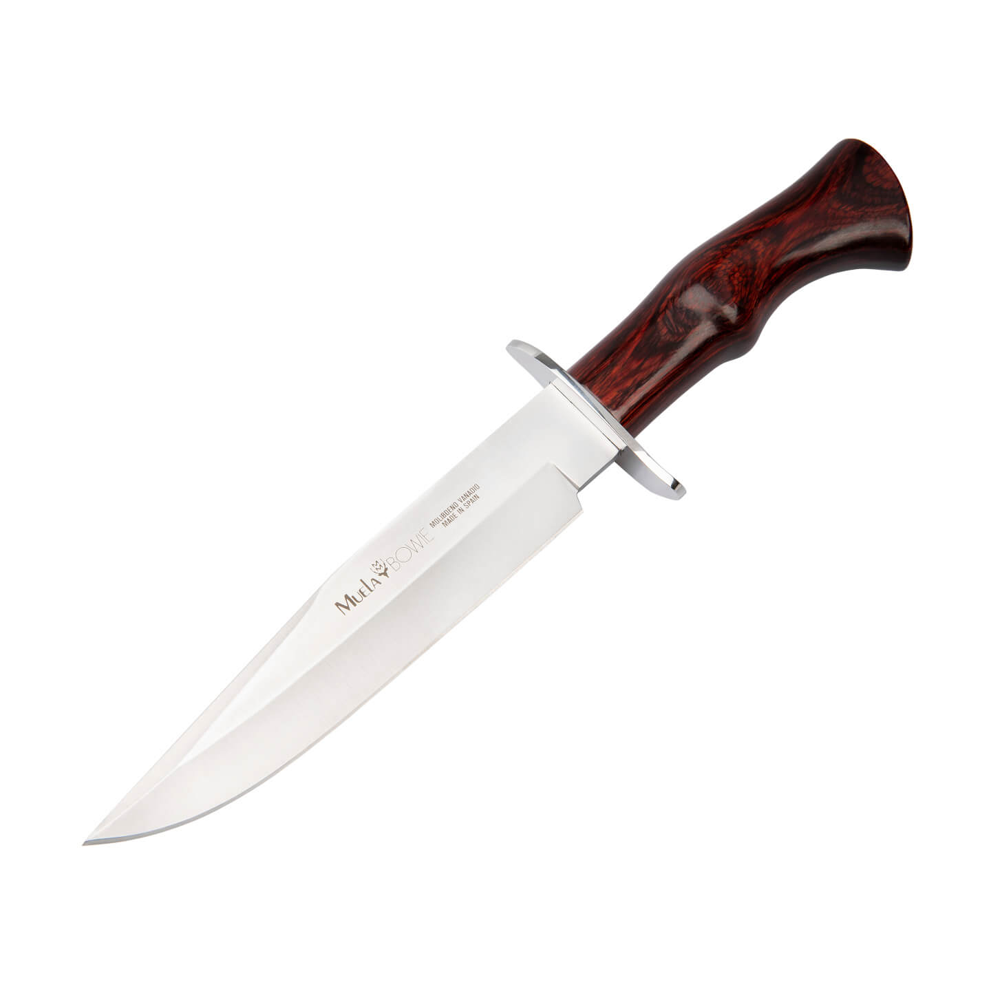 Faca de caça Bowie Muela BW-18LR com cabo de madeira prensada cor...