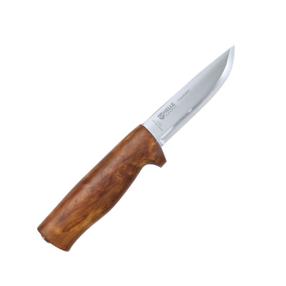 Cuchillo Nórdico Helle Fossekallen 1049 con mango de abedul y hoj...