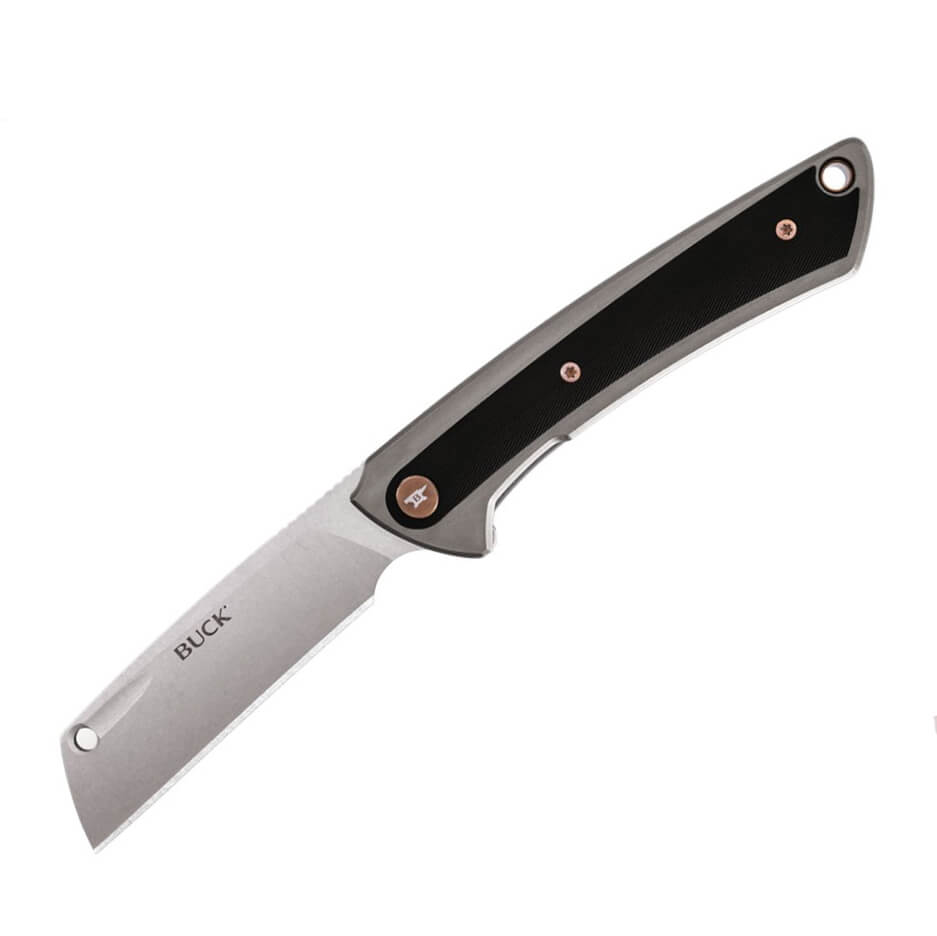 Navaja de bolsillo EDC Buck Hiline con hoja de acero D2 y mango d...