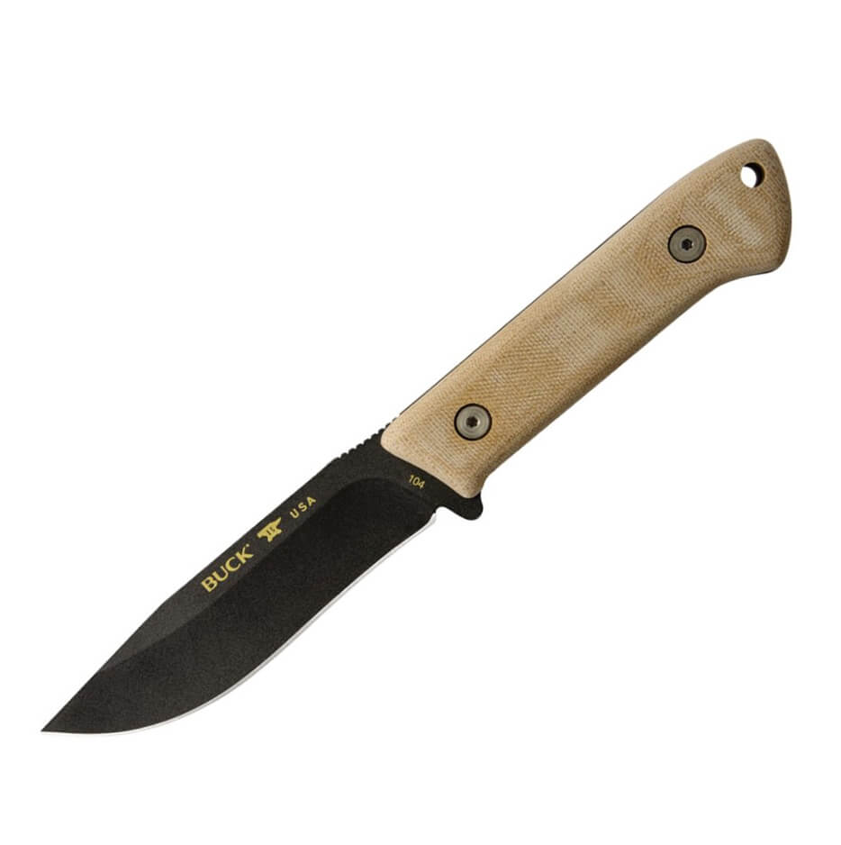 Cuchillo táctico Buck Compadre Camp knife con mango de micarta y ...