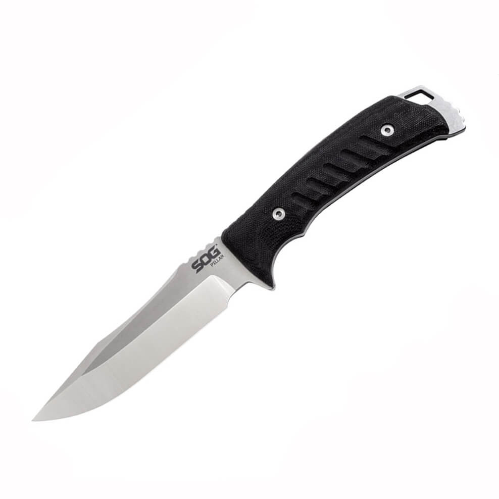 Cuchillo táctico SOG PILLAR con mango de micarta y hoja de acero ...